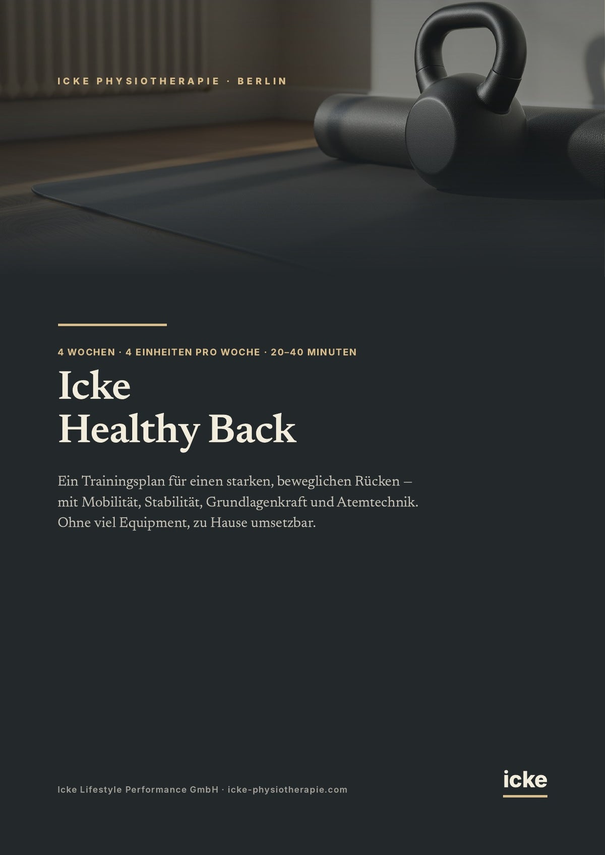 Titelseite des eBooks Icke Healthy Back