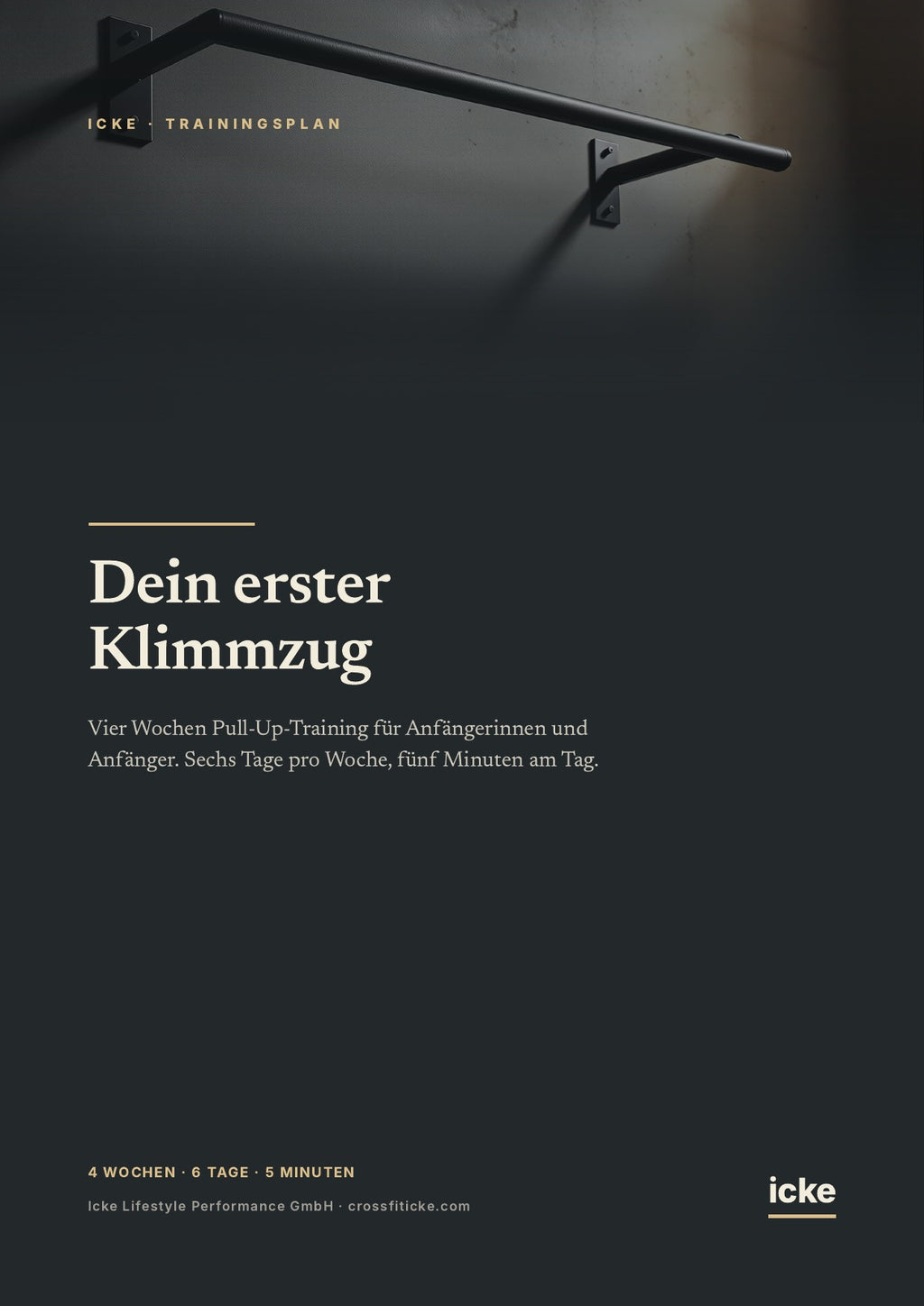 Titelseite des eBooks Dein erster Klimmzug